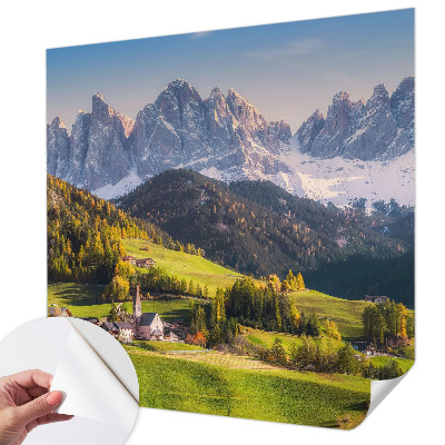3D fototapet Bergslandskap