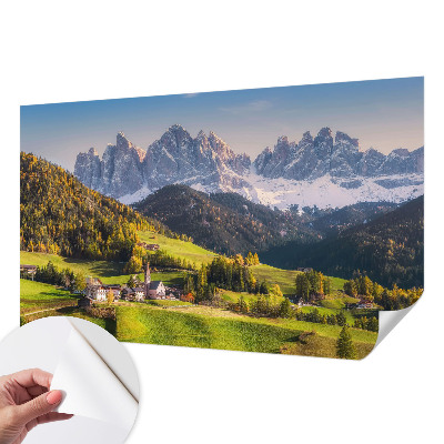 3D fototapet Bergslandskap