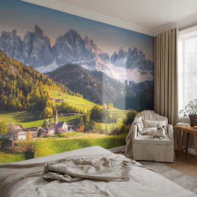 3D fototapet Bergslandskap