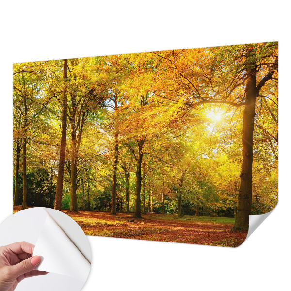 Peel and stick fototapet Gyllene blad