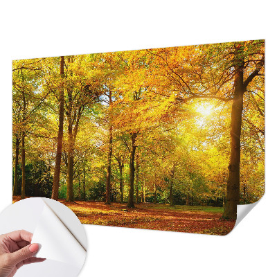 Peel and stick fototapet Gyllene blad