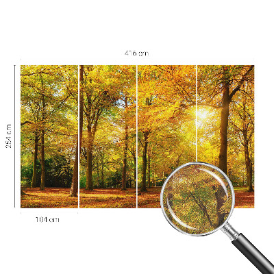 Peel and stick fototapet Gyllene blad