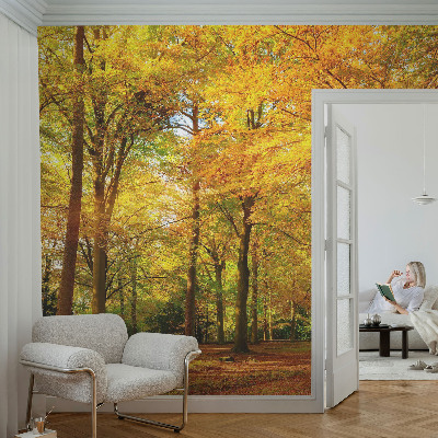 Peel and stick fototapet Gyllene blad