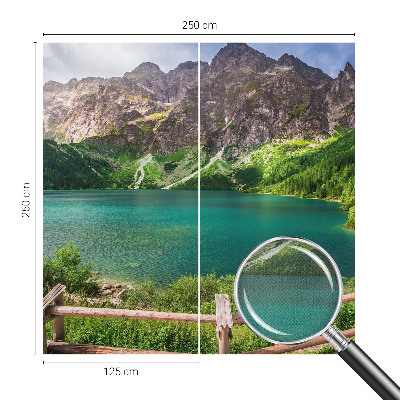 3D fototapet med motiv av ett bergslandskap