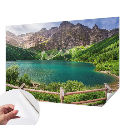 3D fototapet med motiv av ett bergslandskap