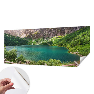 3D fototapet med motiv av ett bergslandskap