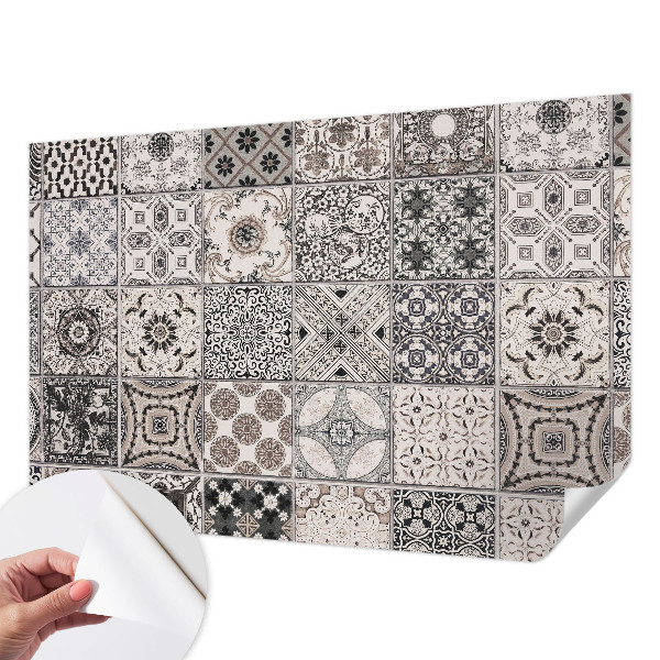 Självhäftande fotovägg Kakelmönster