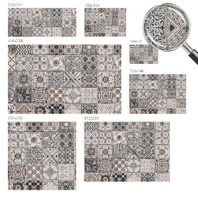 Självhäftande fotovägg Kakelmönster