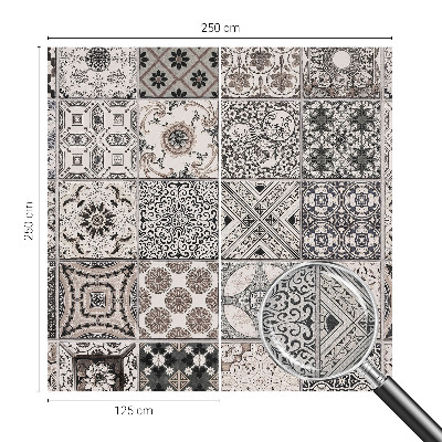 Självhäftande fotovägg Kakelmönster