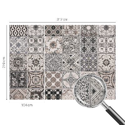 Självhäftande fotovägg Kakelmönster