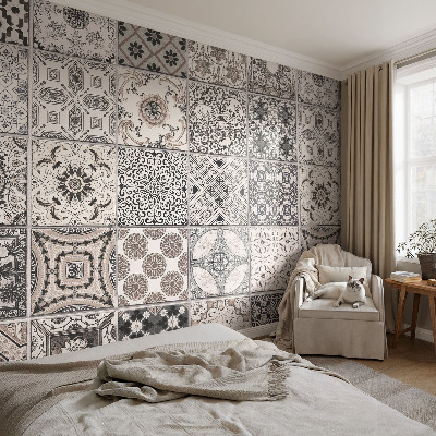 Självhäftande fotovägg Kakelmönster