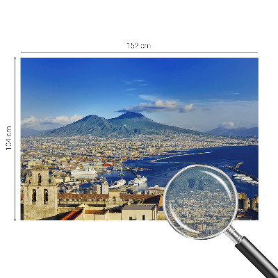 3D fototapet med panoramavy över havet