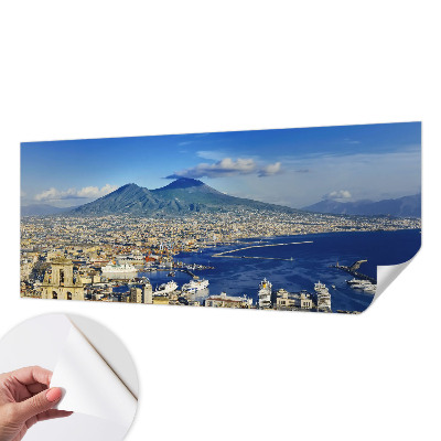 3D fototapet med panoramavy över havet