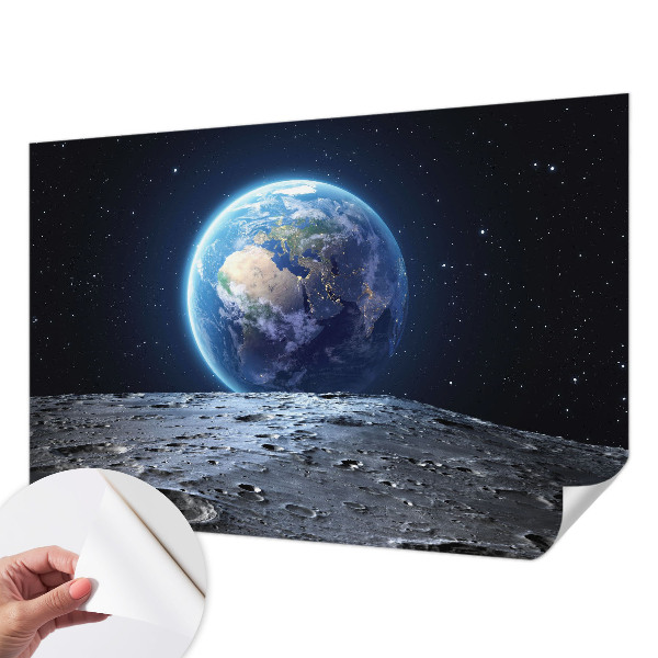 Fototapet för barn med ett kosmiskt panorammotiv