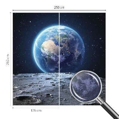 Fototapet för barn med ett kosmiskt panorammotiv