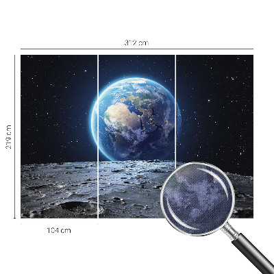 Fototapet för barn med ett kosmiskt panorammotiv