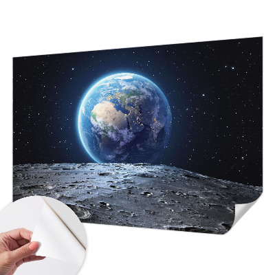 Fototapet för barn med ett kosmiskt panorammotiv