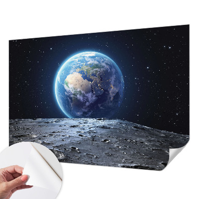 Fototapet för barn med ett kosmiskt panorammotiv