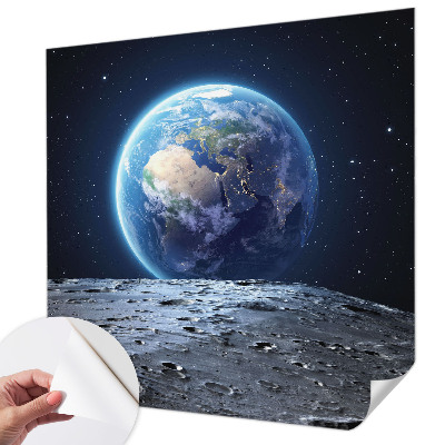 Fototapet för barn med ett kosmiskt panorammotiv