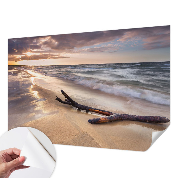 Självhäftande fotovägg med motiv av västra stranden