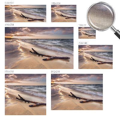 Självhäftande fotovägg med motiv av västra stranden