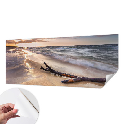 Självhäftande fotovägg med motiv av västra stranden
