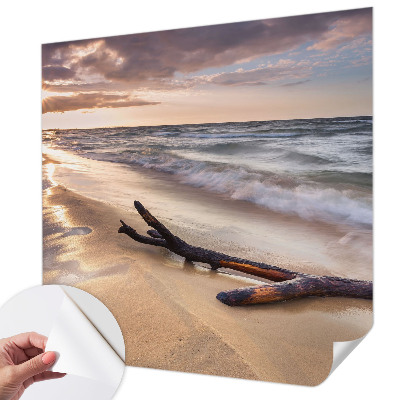 Självhäftande fotovägg med motiv av västra stranden