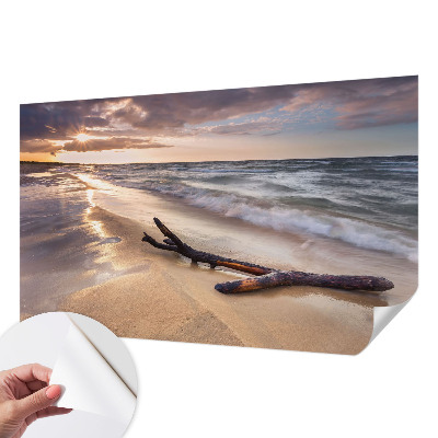 Självhäftande fotovägg med motiv av västra stranden