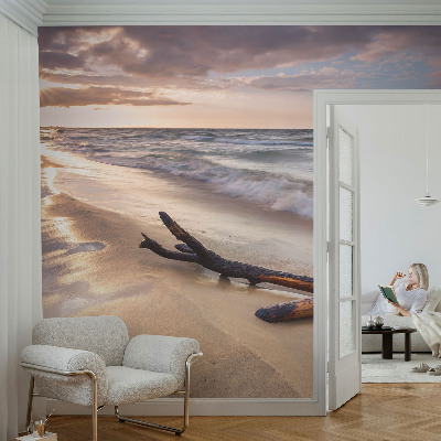 Självhäftande fotovägg med motiv av västra stranden