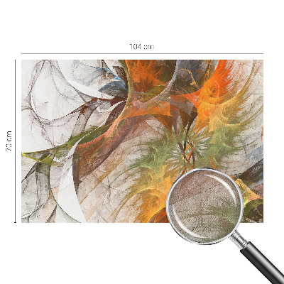 3D fototapet med ett abstrakt kalejdoskopmotiv