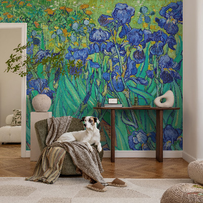 Fototapet för barn med motiv av trädgårdsblommor