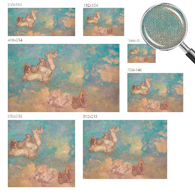 Peel and stick fototapet med motiv av himmelska pegasi