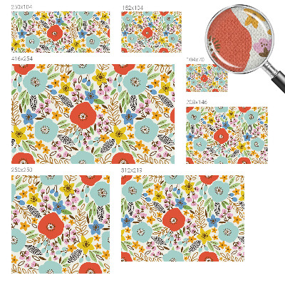 Fototapet för barn Blommönster