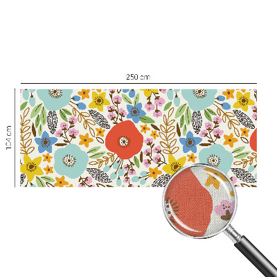 Fototapet för barn Blommönster