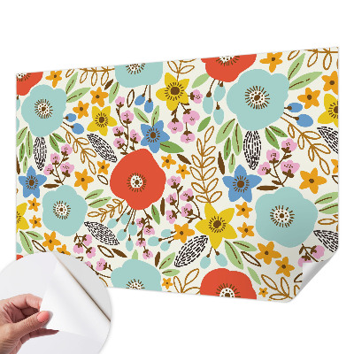 Fototapet för barn Blommönster