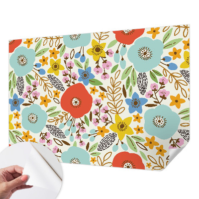 Fototapet för barn Blommönster