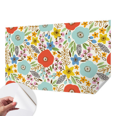 Fototapet för barn Blommönster