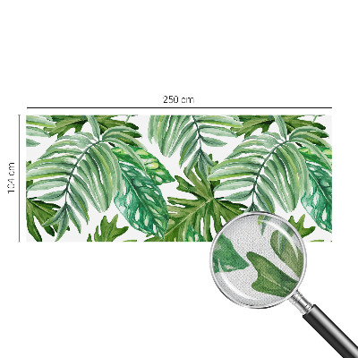 Självhäftande fototapet med motiv av exotiska blad