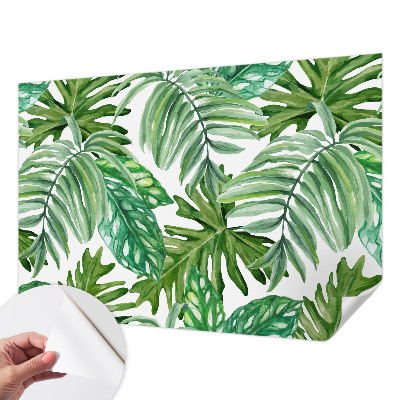 Självhäftande fototapet Exotiska blad