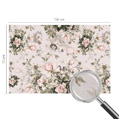 Självhäftande fotovägg med blommönster