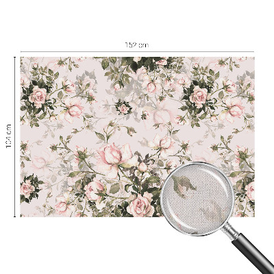 Självhäftande fotovägg med blommönster