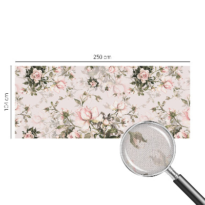 Självhäftande fotovägg med blommönster