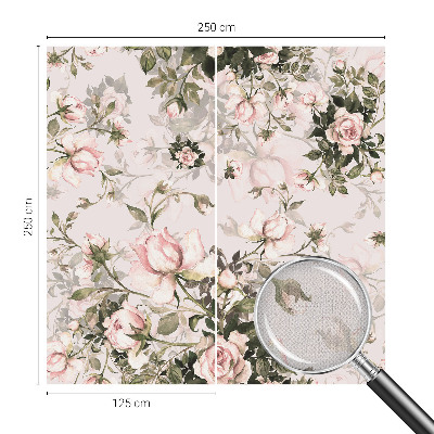 Självhäftande fotovägg med blommönster