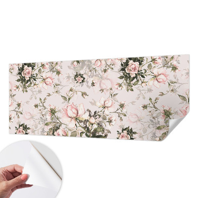 Självhäftande fotovägg med blommönster