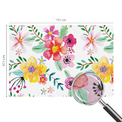 Fototapet barnrum med blommigt motiv som ger en fräsch känsla