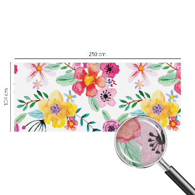 Fototapet barnrum med blommigt motiv som ger en fräsch känsla