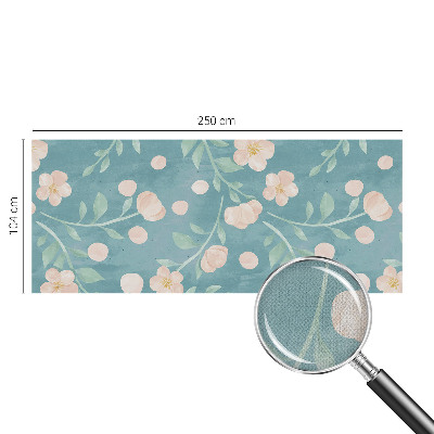 Fototapet för barn med blommönster i en elegant design