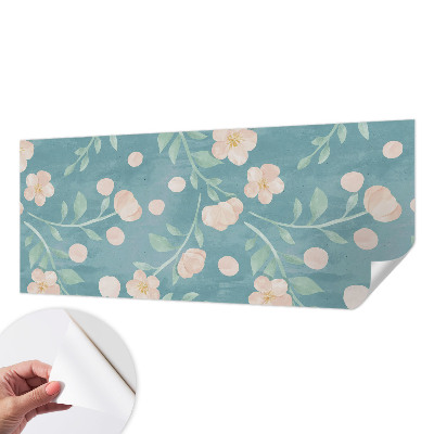 Fototapet för barn med blommönster i en elegant design