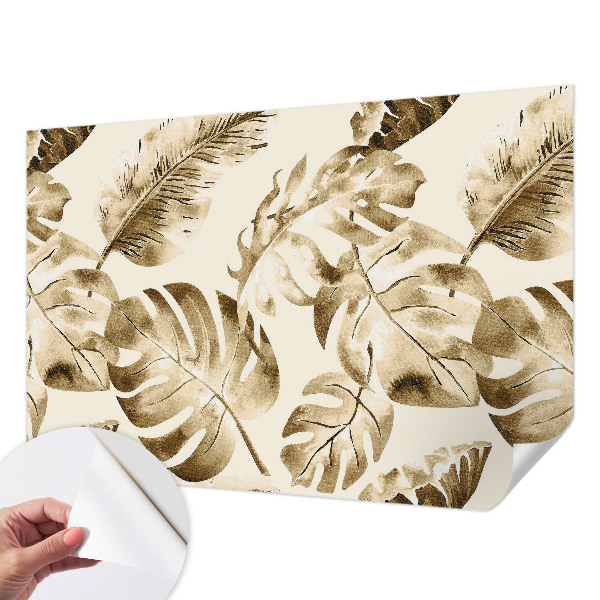 Självhäftande fotovägg med motiv av exotisk flora