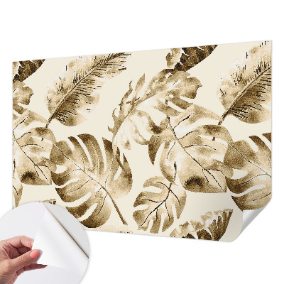 Självhäftande fotovägg med motiv av exotisk flora
